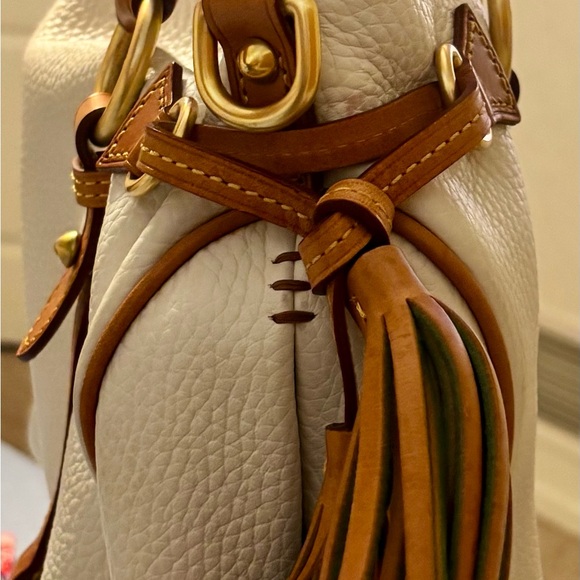 Dooney & Bourke Ivory and Brown Travel Bag - Picture 4 of 11